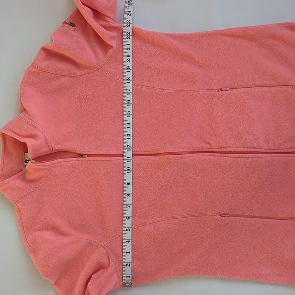 L.L. Bean Fleece Zip Up Shirt Jacket XL Regular Orange - Picture 12 of 14